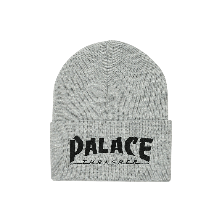 Palace x Thrasher Beanie 'Grey Marl'