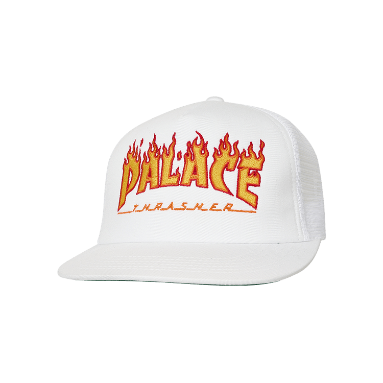 Palace x Thrasher Trucker 'White'