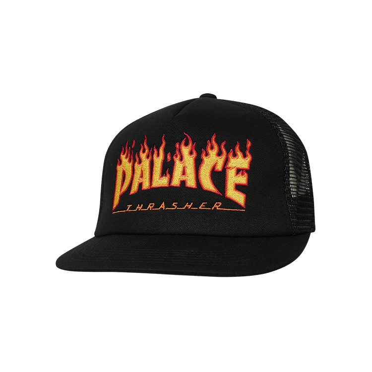 Palace x Thrasher Trucker 'Black'