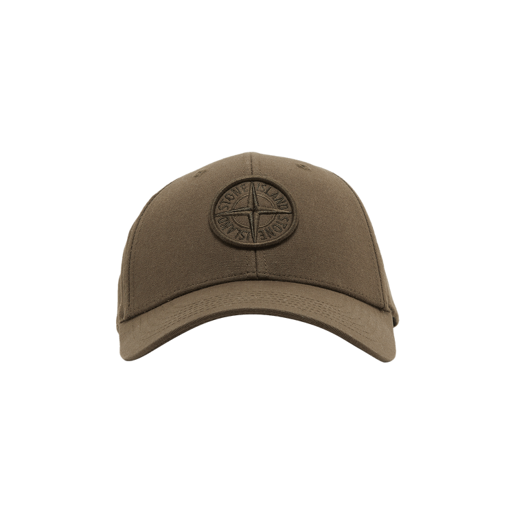 Stone Island Logo Print Cap 'Military Green'