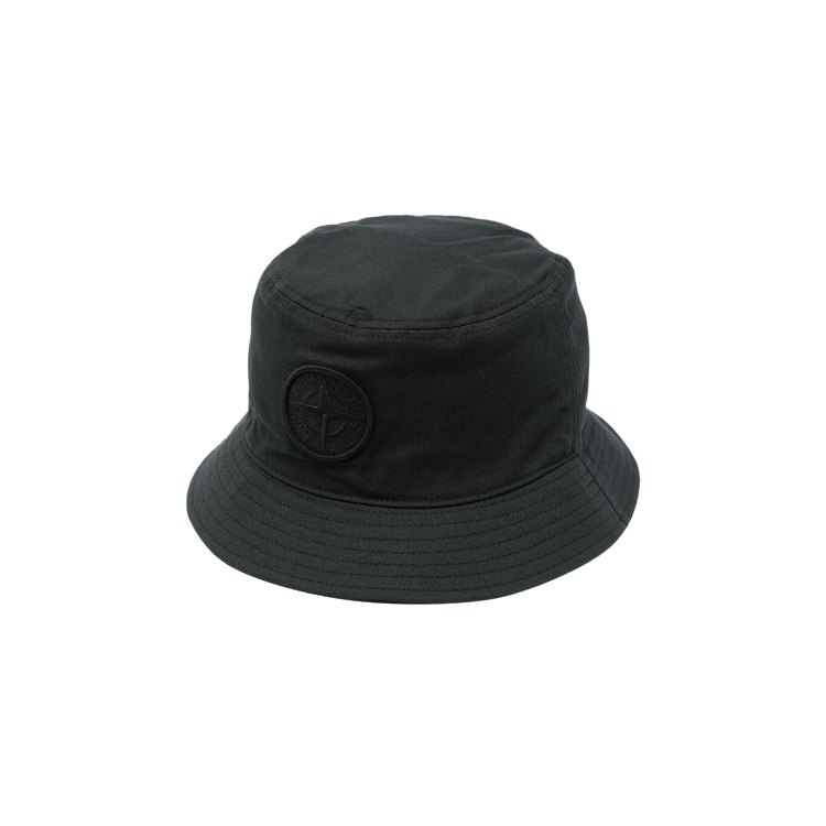Stone Island Logo Print Fisherman Hat 'Black'