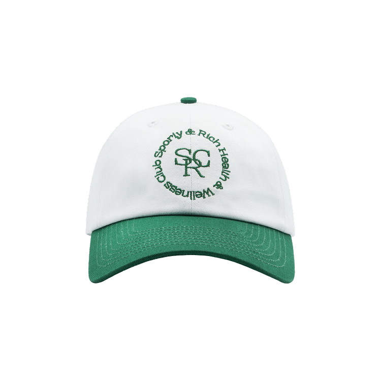 Sporty & Rich SRHWC Hat 'White/Forest Green'