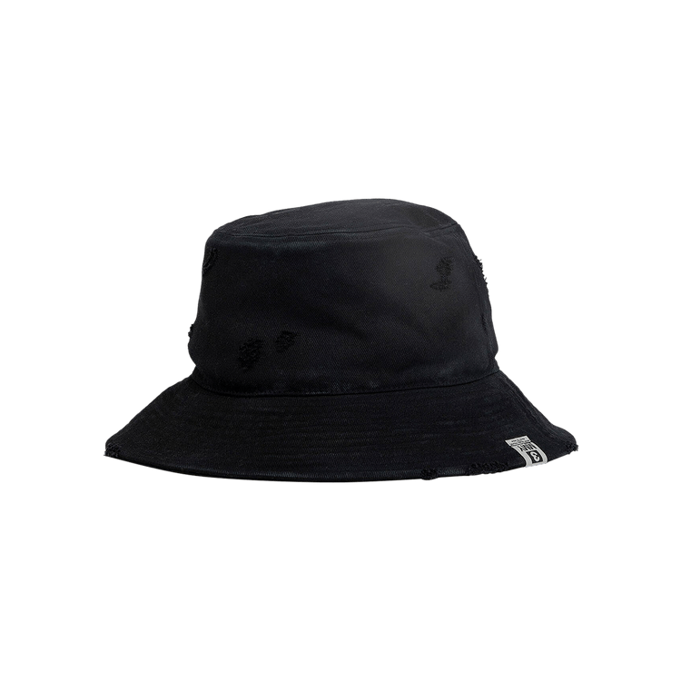 Maison Mihara Yasuhiro Damage Canvas Hat 'Black'
