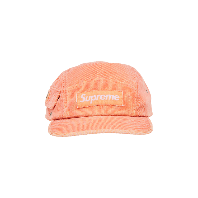 Supreme Corduroy Pocket Camp Cap 'Peach'