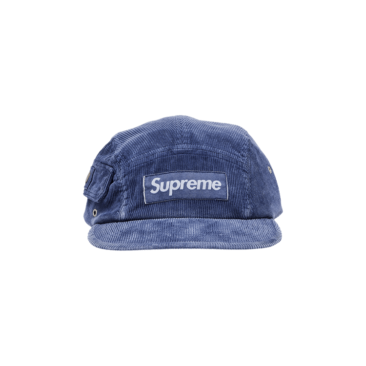 Supreme Corduroy Pocket Camp Cap 'Blue'