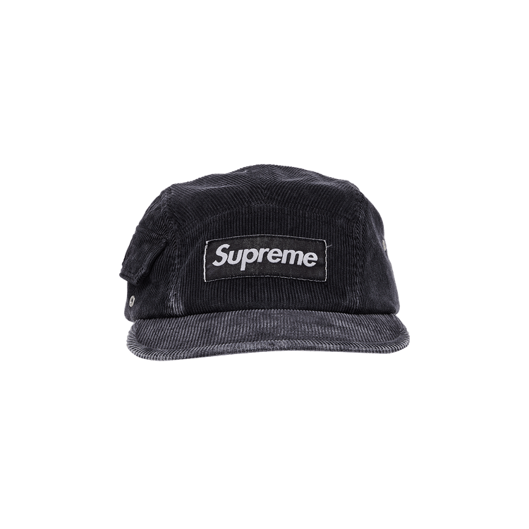 Supreme Corduroy Pocket Camp Cap 'Black'