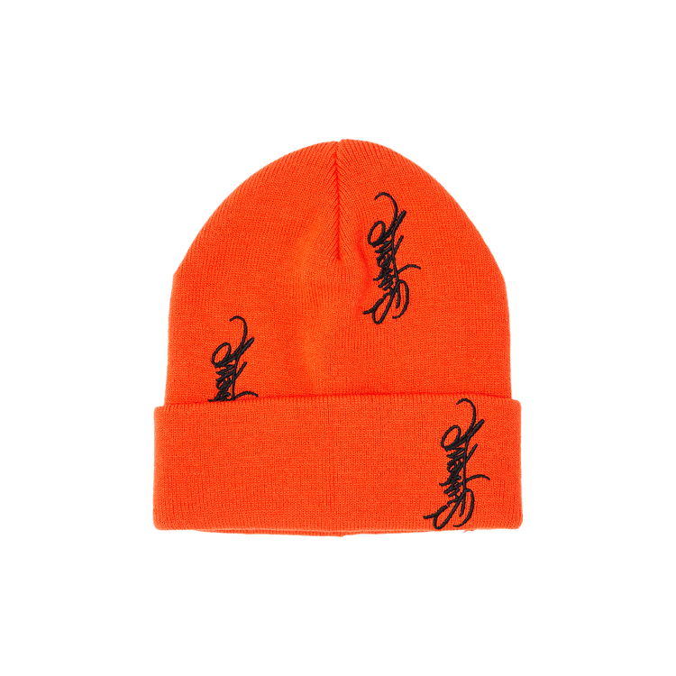 Supreme Tag Beanie 'Bright Orange'