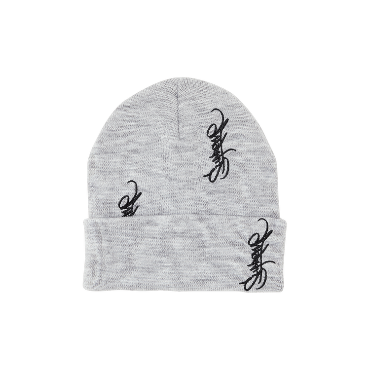 Supreme Tag Beanie 'Heather Grey'