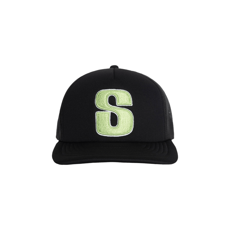 Stussy Trucker Big S Snapback 'Black'