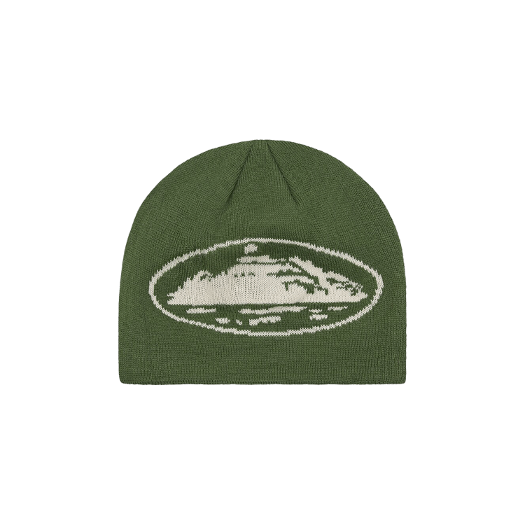 Corteiz Alcatraz Skully 'Forest Green/Cream'