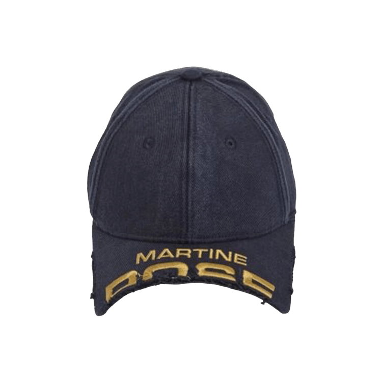Martine Rose Cut Peak Cap 'Navy'