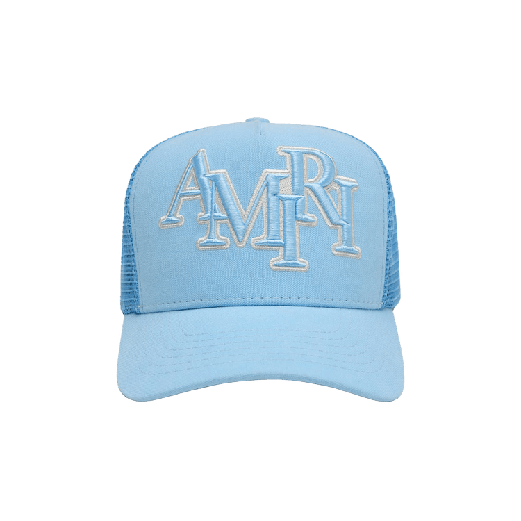 Amiri Staggered Logo Trucker 'Air Blue'