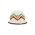 Casablanca Raffia Crochet Hat 'White/Multicolor'