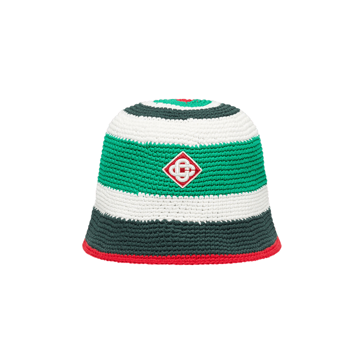 Casablanca Crochet Hat 'Blue/White/Green'
