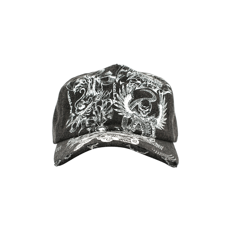 Jungles Flames N Stuff Cap 'Washed Black'