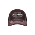 Stussy Low Pro Trucker Cut-Out Leather Snapback 'Wine'