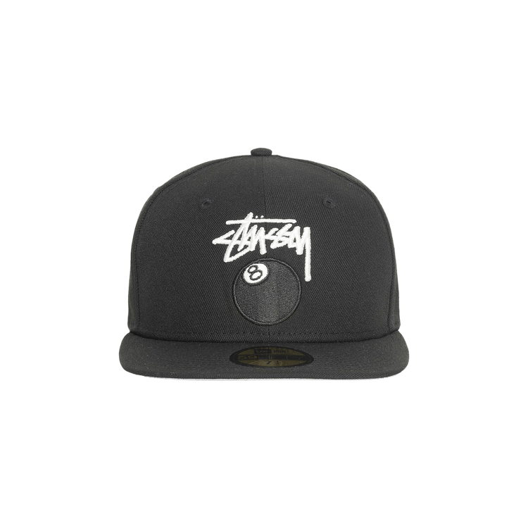 Stussy New Era 59Fifty 8 Ball Stock 'Black'