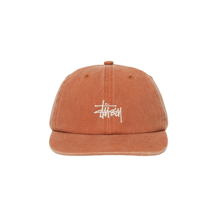 Stussy Low Pro Basic Washed Strapback 'Rust Red'