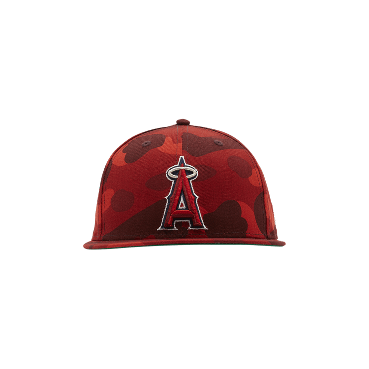 BAPE x MLB x New Era Los Angeles Angels 59FIFTY Cap 'Red'