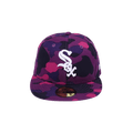 BAPE x MLB x New Era Chicago White Sox 59FIFTY Cap 'Purple'