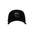 Brain Dead Batwing Logohead Hat 'Black'