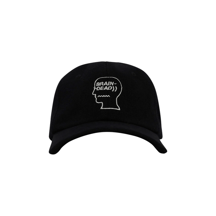 Brain Dead Batwing Logohead Hat 'Black'