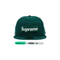 Supreme Sharpie Box Logo New Era 'Dark Green'