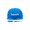 Supreme Sharpie Box Logo New Era 'Blue'