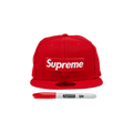 Supreme Sharpie Box Logo New Era 'Red'