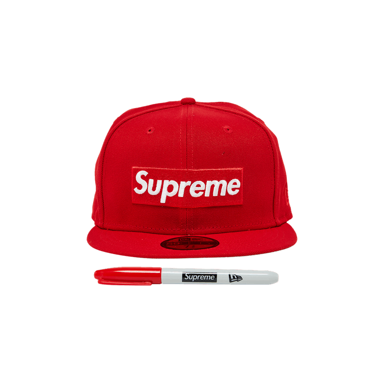 Supreme Sharpie Box Logo New Era 'Red'