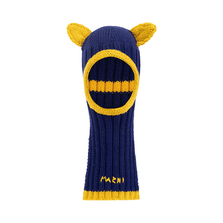 Marni Ears Balaclava 'Blue/Yellow'