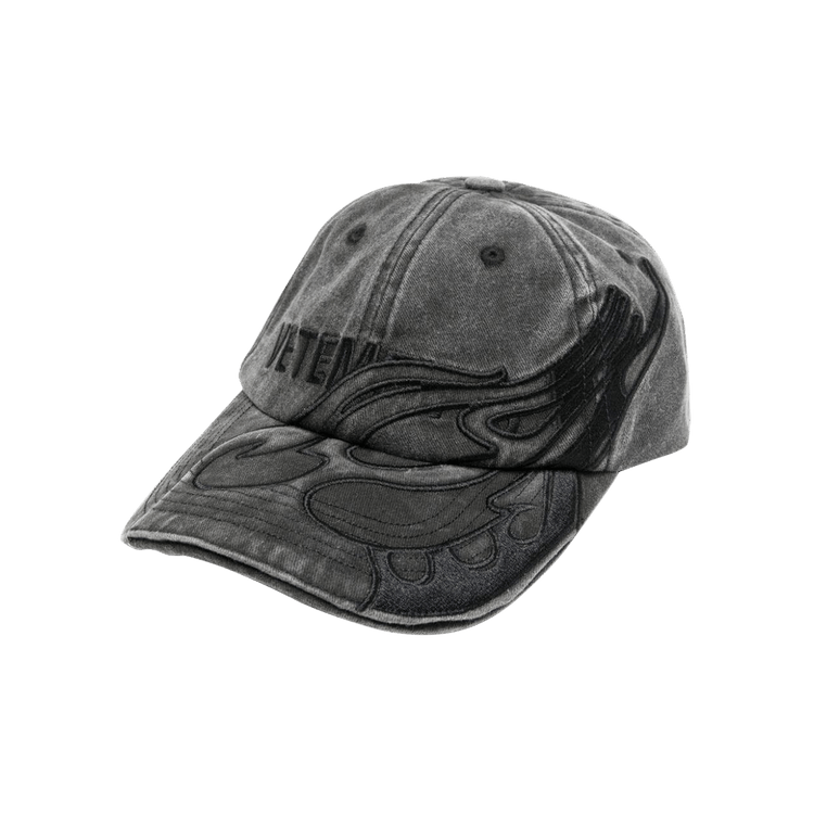 Vetements Flame Logo Cap 'Washed Black'