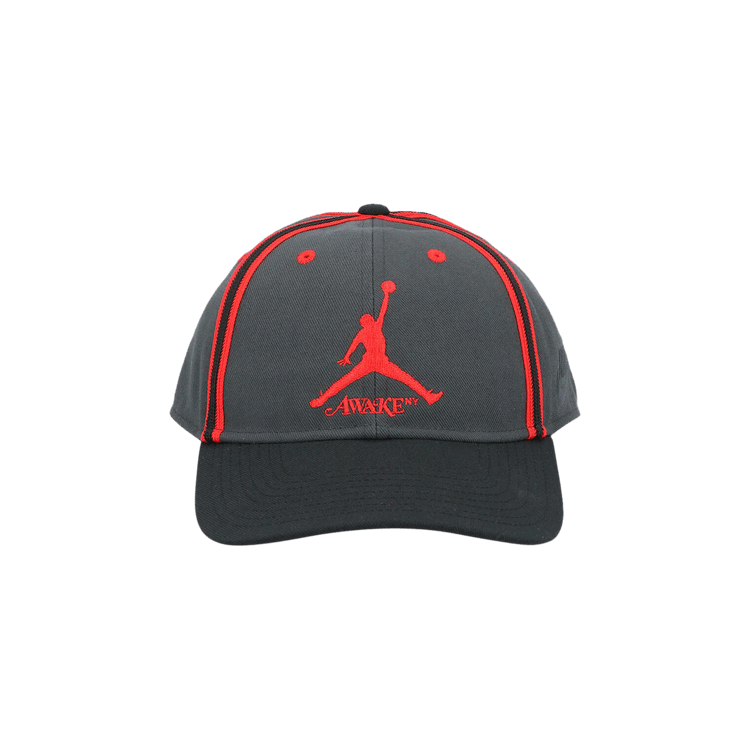 Air Jordan x Awake NY Structured Club Hat 'Dark Smoke Grey/University Red'