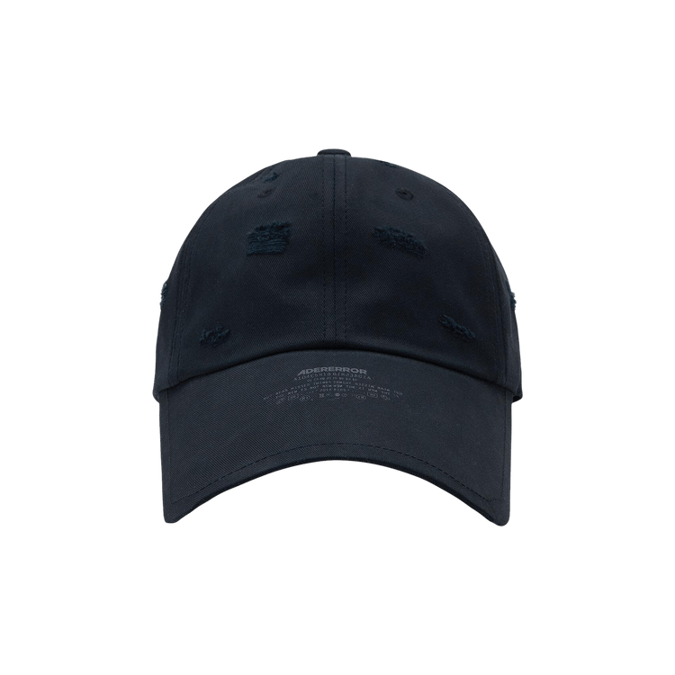 Ader Error Distressed Baseball Cap 'Black'