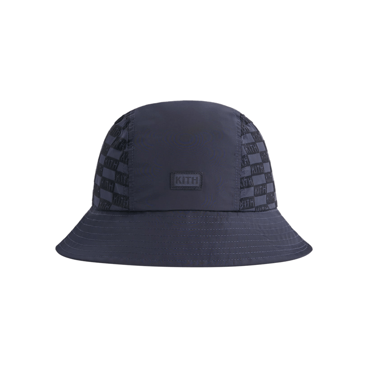 Kith Flocked Nylon Monogram Bucket Hat 'Nocturnal'