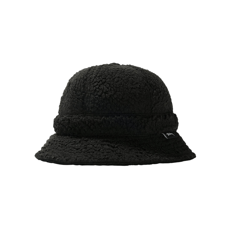 Stussy Sherpa Fleece Bell Bucket Hat 'Black'