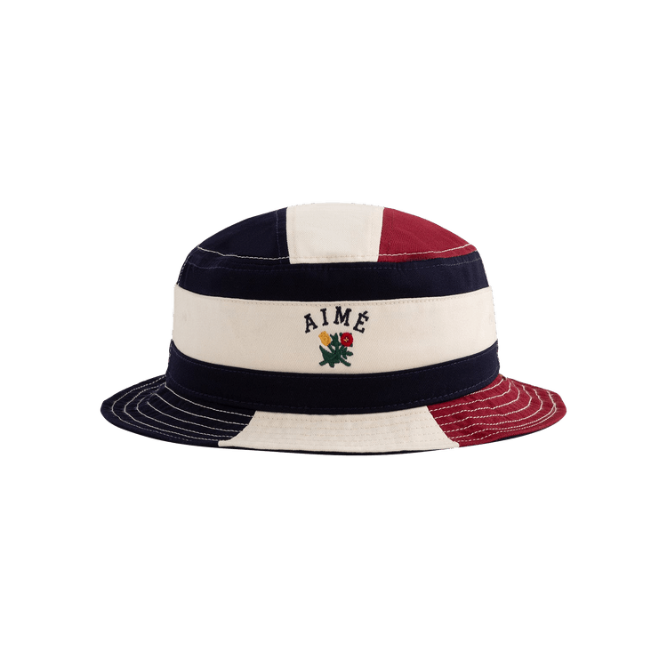 Aimé Leon Dore Colorblock Crest Bucket Hat 'Pristine'