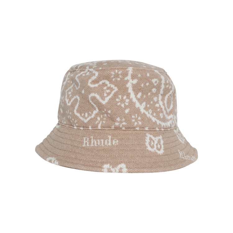 Rhude Intarsia Bucket Hat 'Tan/Cream'