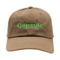 Capsule Classic Logo Baseball Hat 'Khaki/Neon Green'