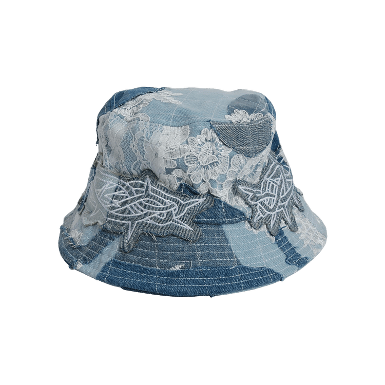 Who Decides War Thorn Wrapped Grid Bucket Hat 'Sky'