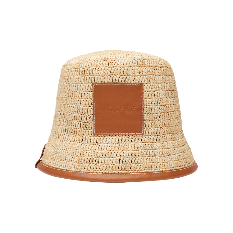 Jacquemus Raffia Bucket Hat 'Light Brown'