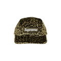Supreme Leopard Velvet Camp Cap 'Olive'
