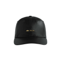 Aimé Leon Dore Brass Logo Leather Hat 'Jet Black'