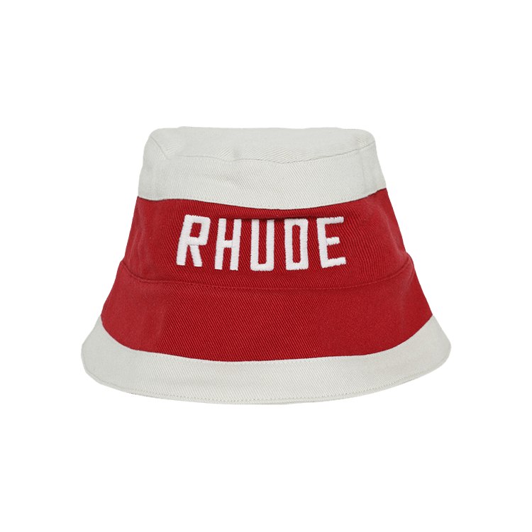 Rhude East Hampton Bucket Hat 'Red/Cream'