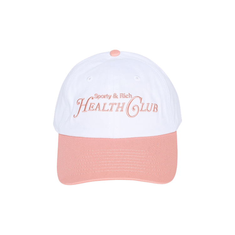 Sporty & Rich Rizzoli Embroidered Hat 'White/Pink'