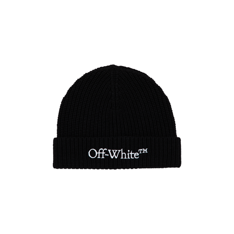 Off-White Bookish Classic Knit Beanie 'Black/White'
