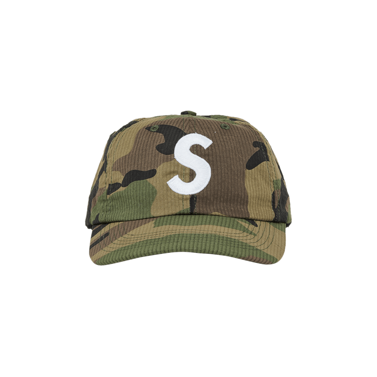 Supreme Seersucker S Logo 6-Panel 'Woodland Camo'