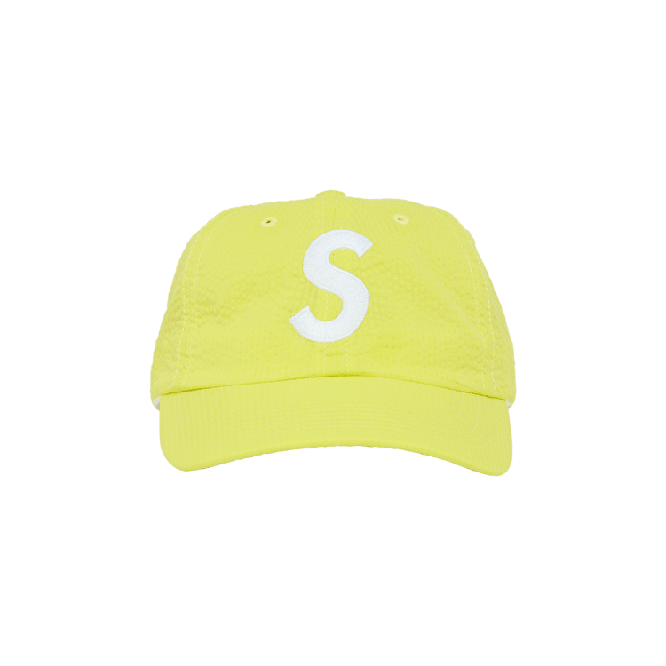 Supreme Seersucker S Logo 6-Panel 'Yellow'