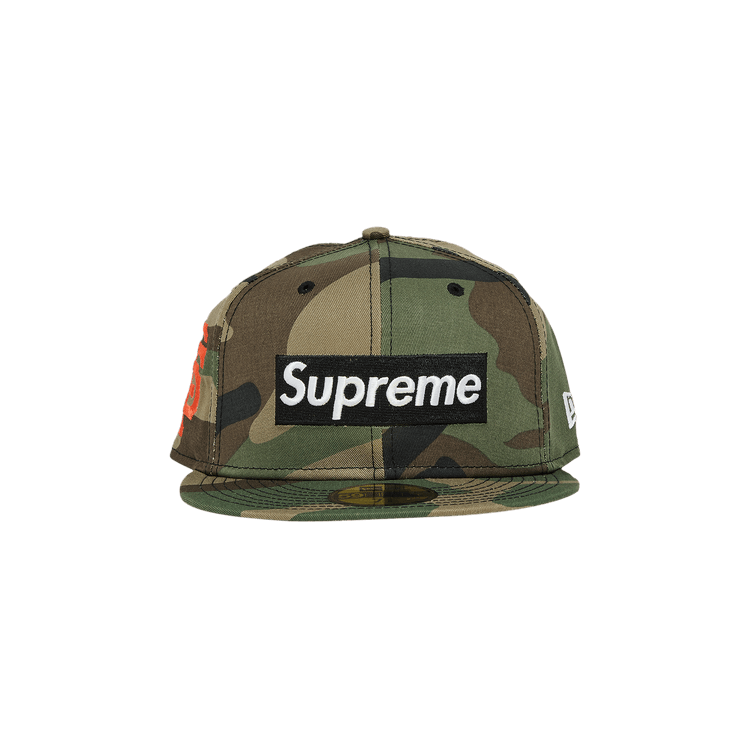 Supreme x MLB Teams Box Logo New Era 'Woodland Camo - San Francisco'