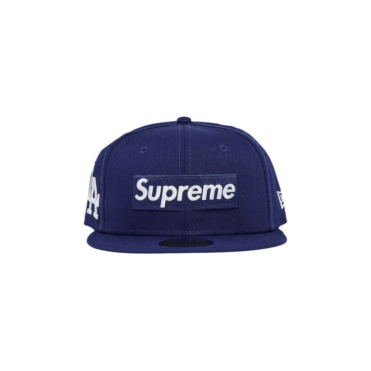 Supreme x MLB Teams Box Logo New Era 'Dark Royal - Los Angeles'